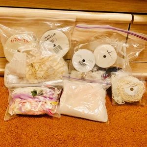 💛 Bundle of Ribbon Fabric Lace & Trim~ Variety!